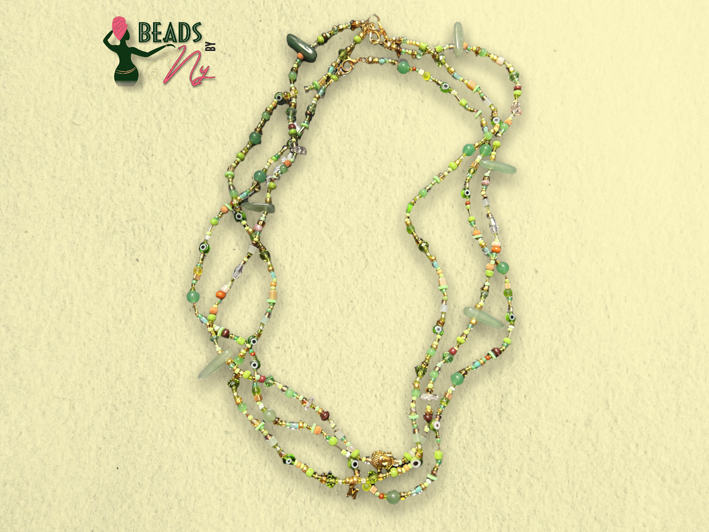 GREEN AVENTURINE Waist-bead Set of 3 (PULL ON'S)