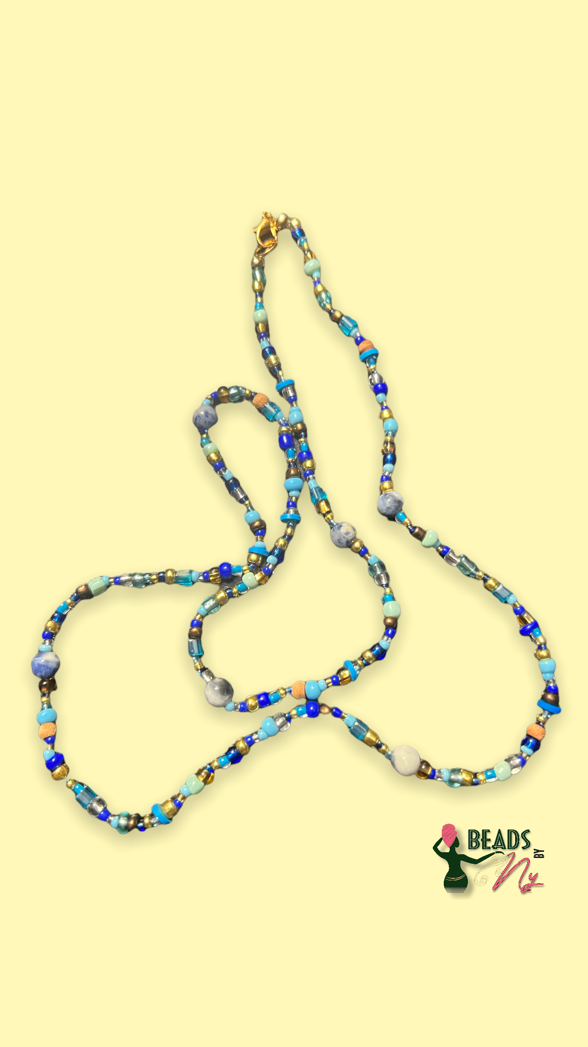 SODALITE SINGULAR Waist-bead (WITH LOBSTER CLASP)