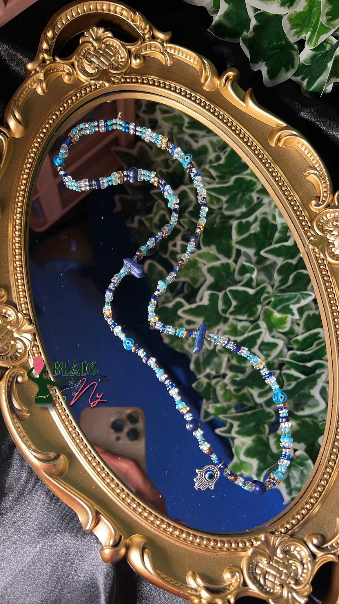 LAPIS LAZULI SINGULAR Waist-bead (PULL ON)