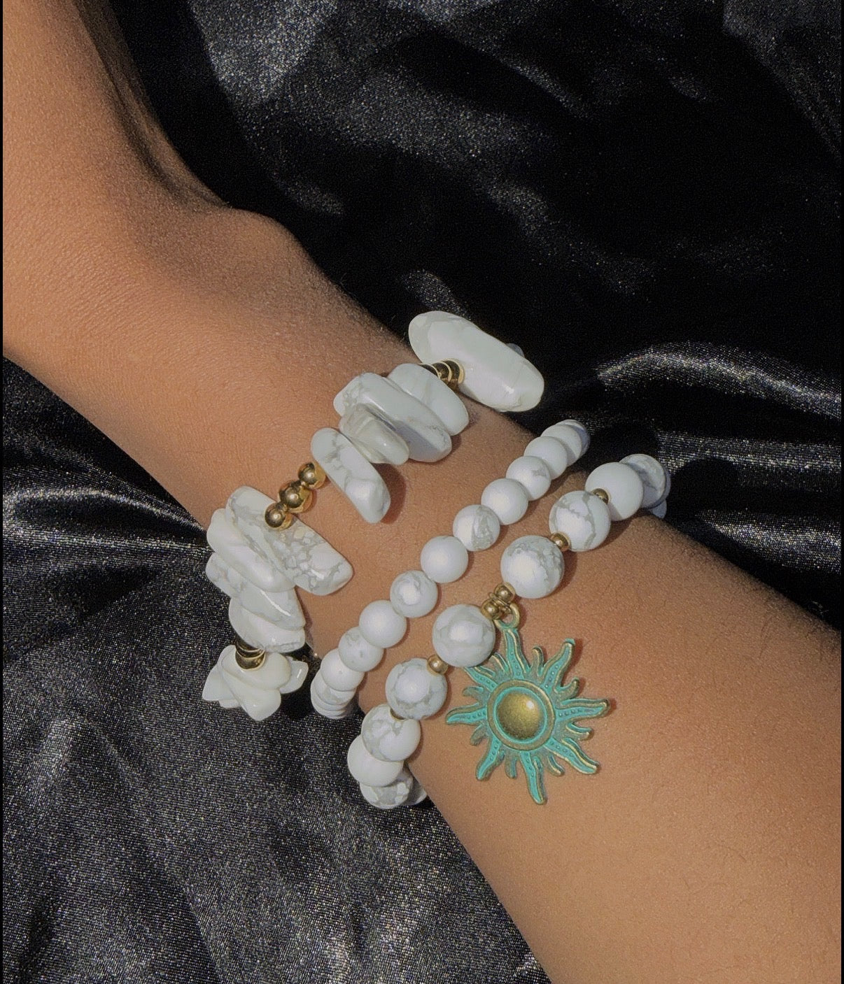 WHITE HOWLITE Crystal Bracelet