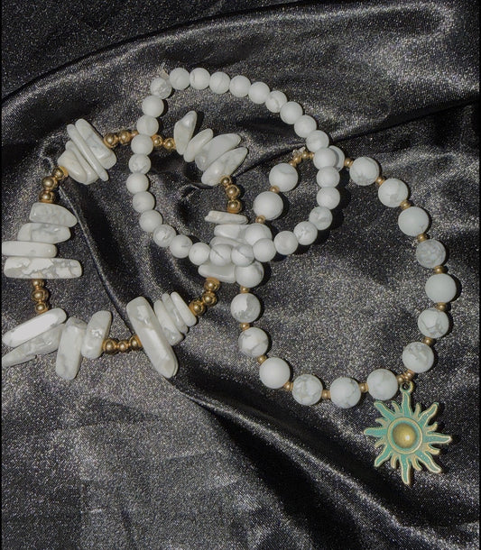 WHITE HOWLITE Crystal Bracelet