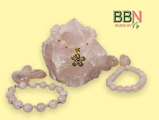 ROSE QUARTZ Custom Crystal Bracelet