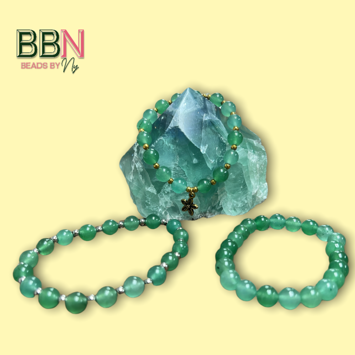 GREEN AVENTURINE Custom Crystal Bracelet