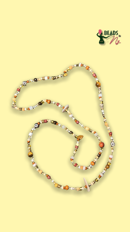 TIGERS EYE SINGULAR Waist-bead (PULL ON)